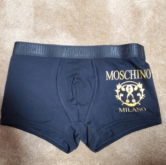 Moschino Other - NWT$95 Moschino Logo Embroidery Boxer Briefs XS